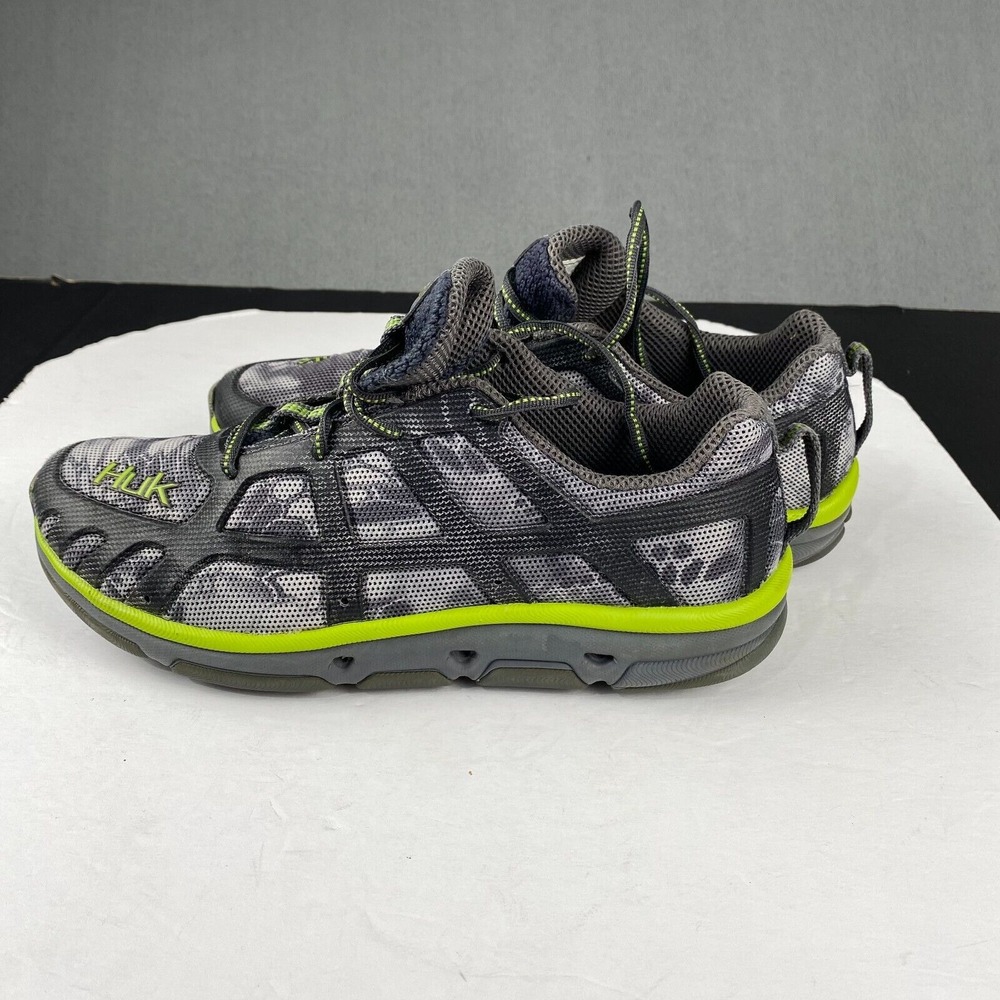 Huk Attack Men's Size 8 Gray Performance Fishing Angler Sneaker‎ Athletic Shoes